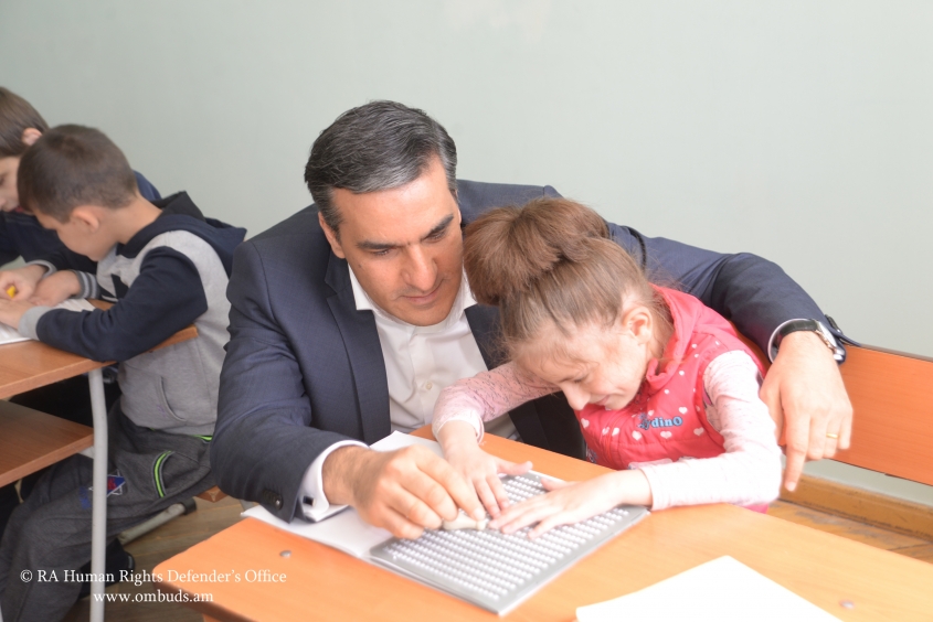 We should teach our children skills for independent living and value their dignity’, Arman Tatoyan made an unannounced visit